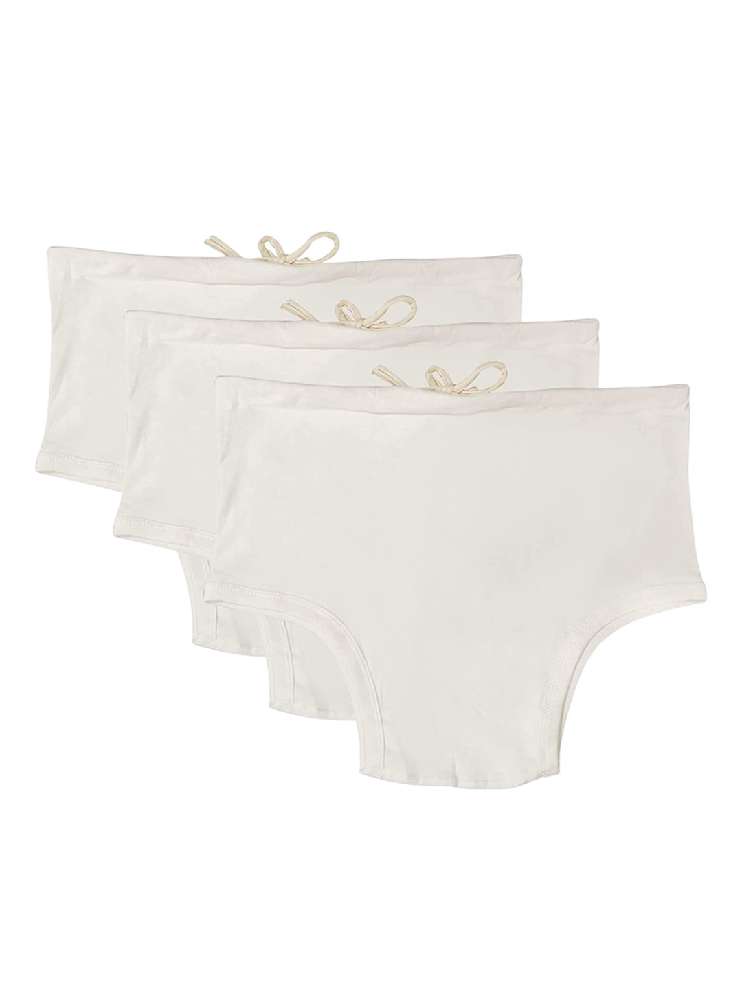 UNDERLOOP Pack Of 3 Cotton Basic briefs jangmustt3-85-WHITE