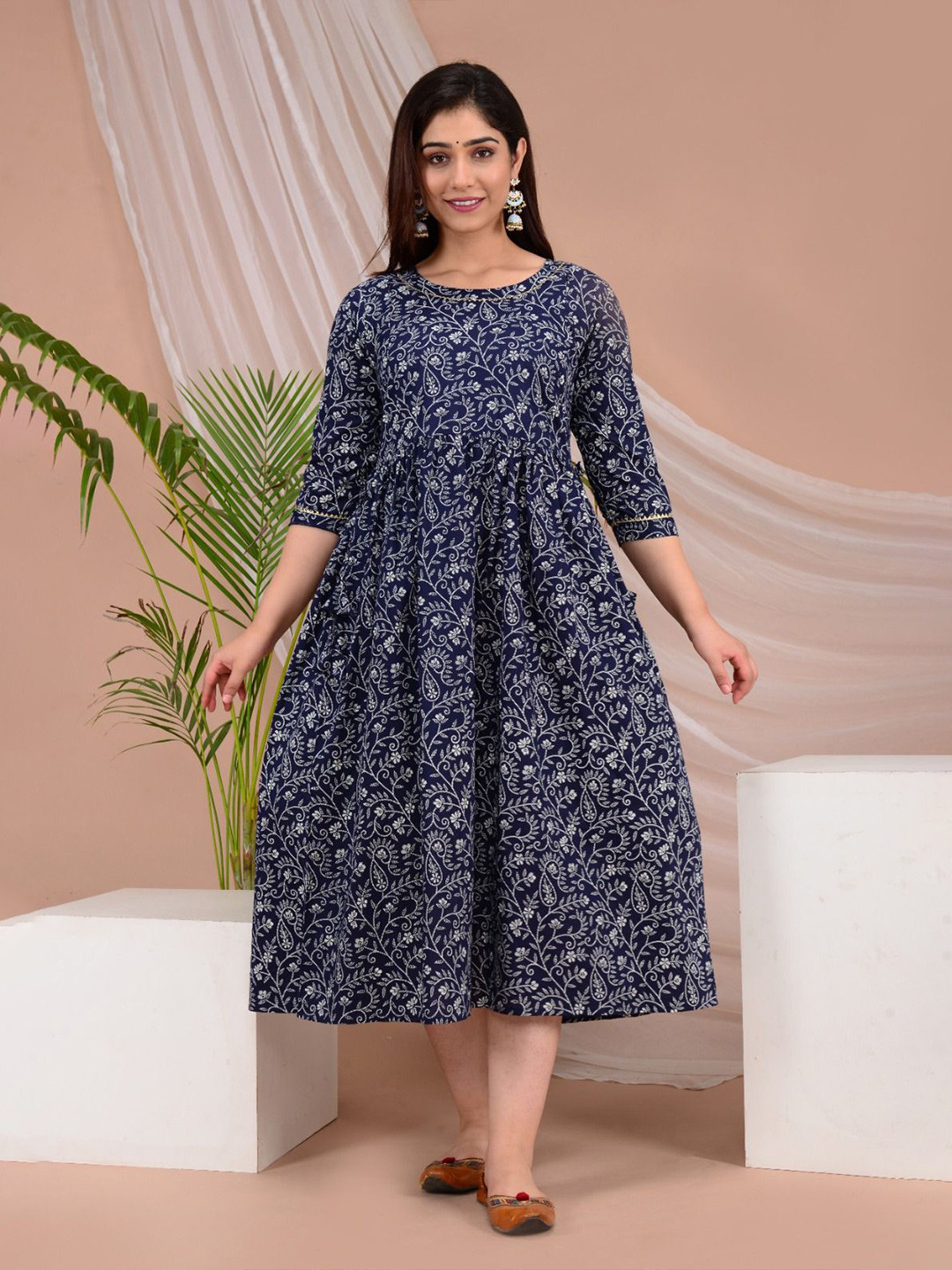 outfit 4 you Women Ethnic Motifs Printed Anarkali Kurta