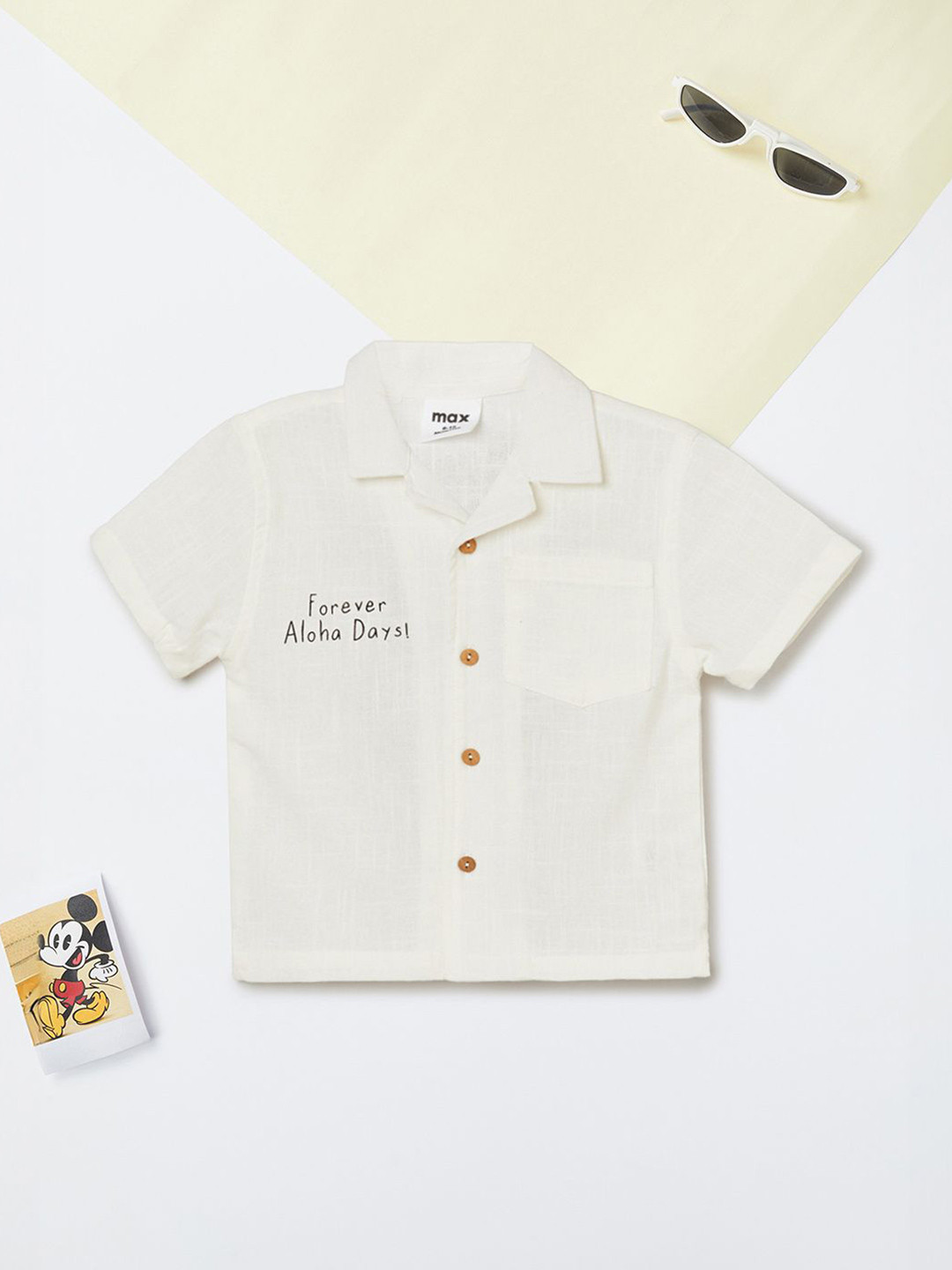max Boy Printed Casual Shirt