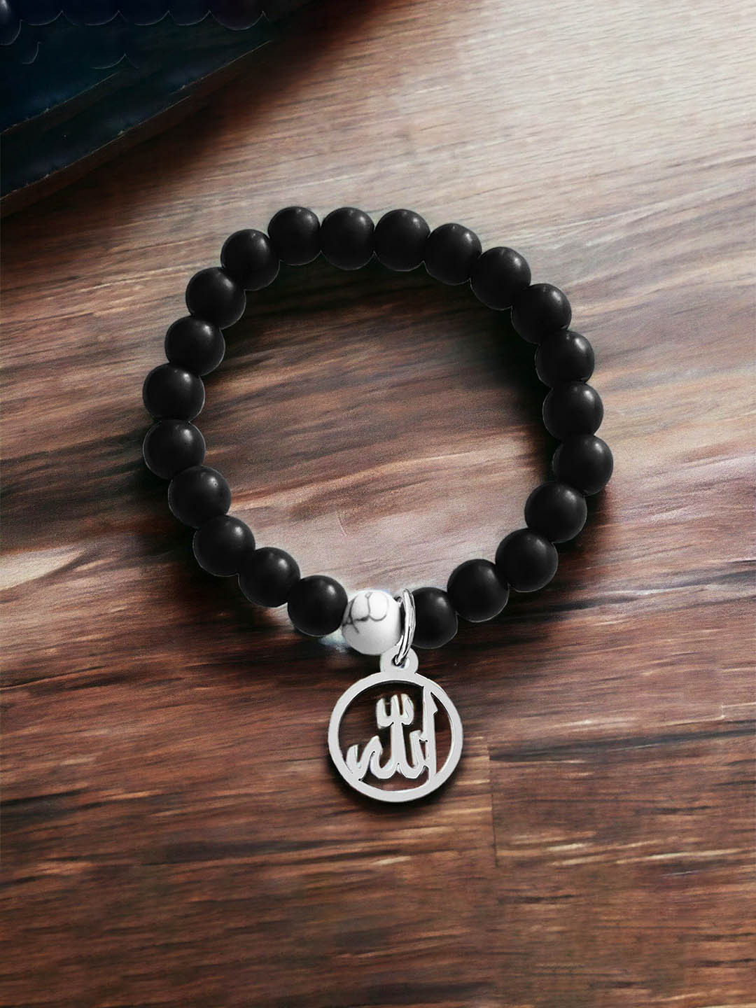 M Men Style Natural Gemstone Artificial Beaded Elasticated Bracelet