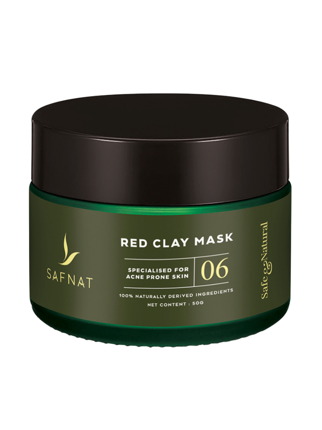 SafNat Acne Prone Red Clay Mask - 50 g