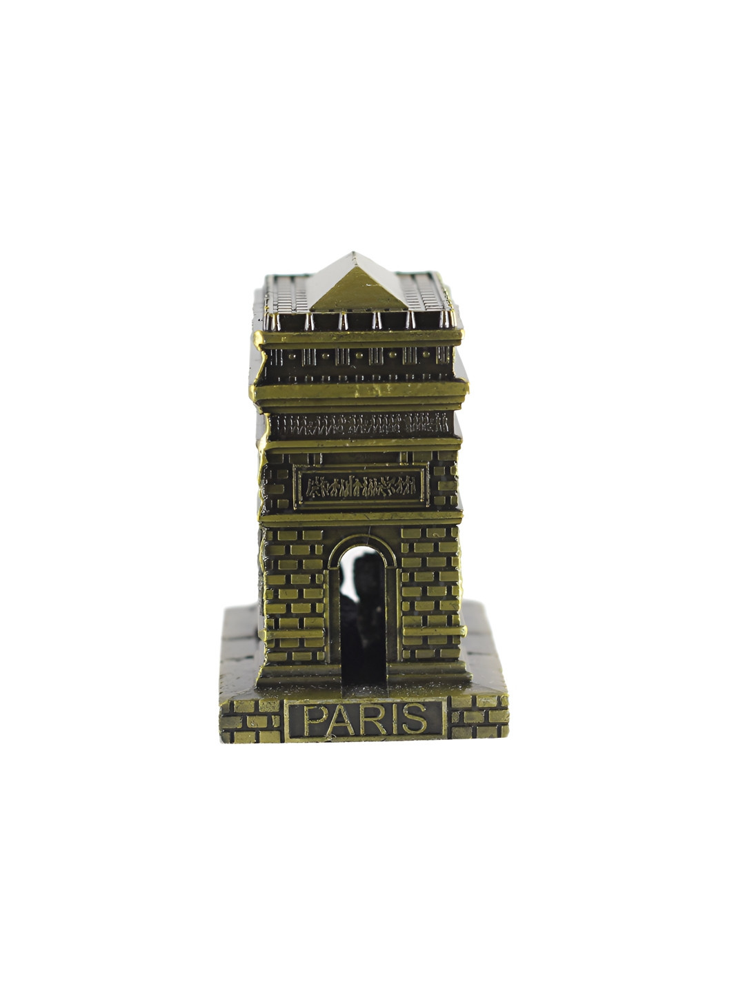 THE QUIRKY HOME France Trimphal Arc Bronze Metal Metallic Living Room Small Showpiece - 2.8 Inches