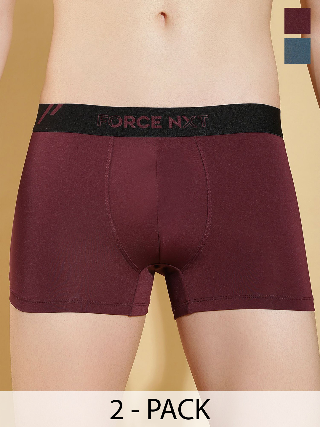 Force NXT Men Pack Of 2 Long Trunks MNFG-92-COL-23-PO2