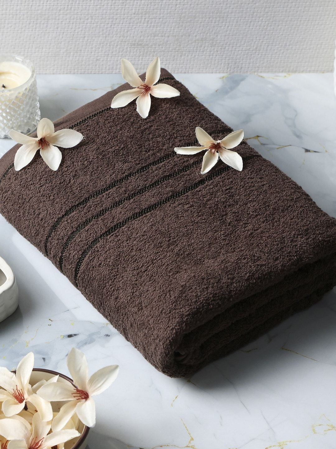 Monte Carlo Brown Cotton 340 GSM Bath Towel