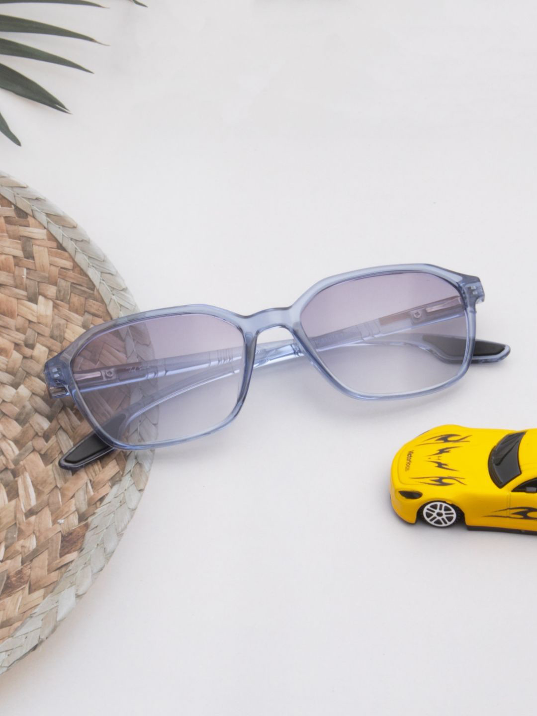 Ted Smith Unisex Blue-Grey Graded Sports Sunglasses With Polarised Lens