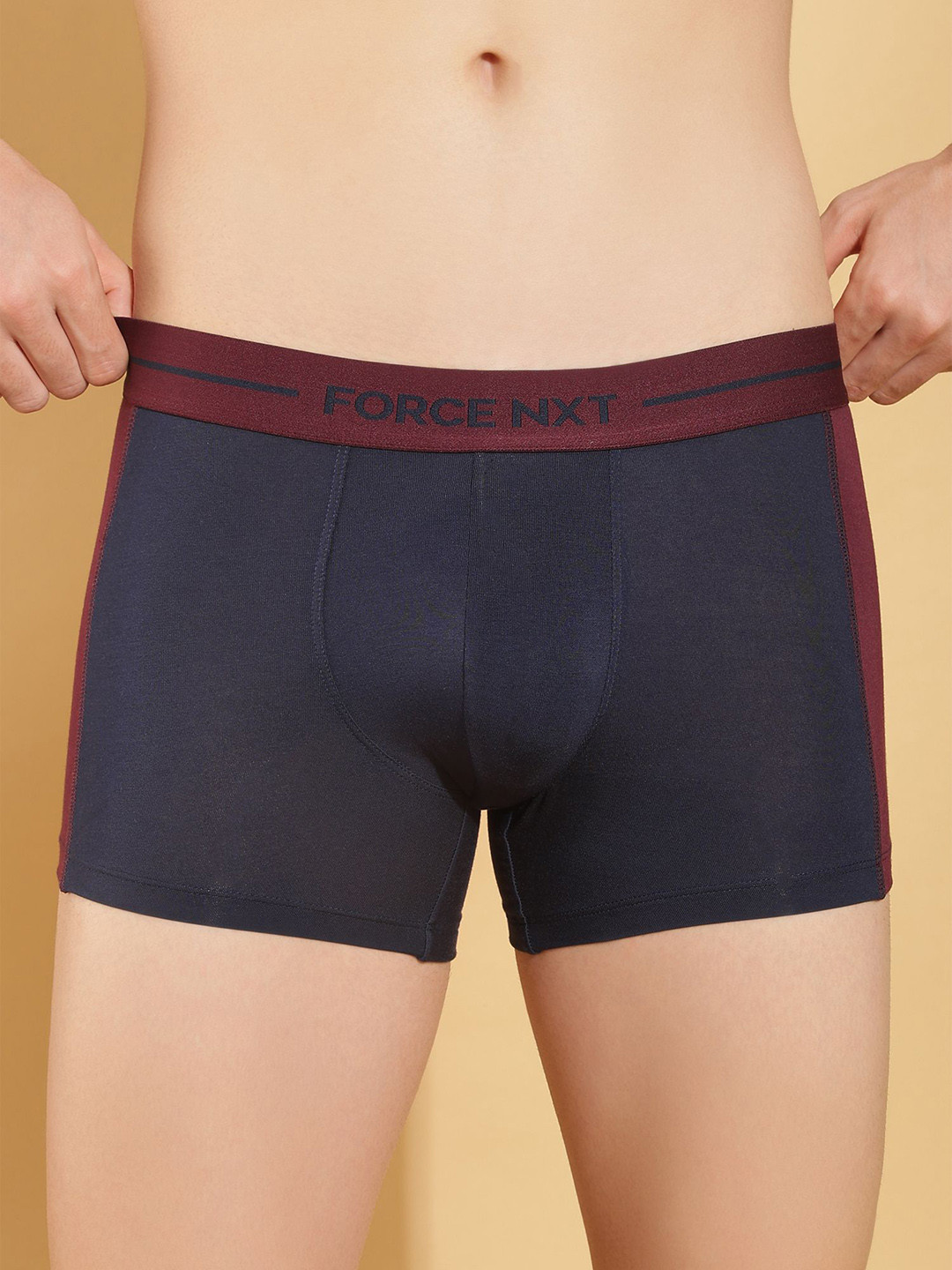 Force NXT Men Colourblocked Long Trunk MNFS-22-COL3-PO1