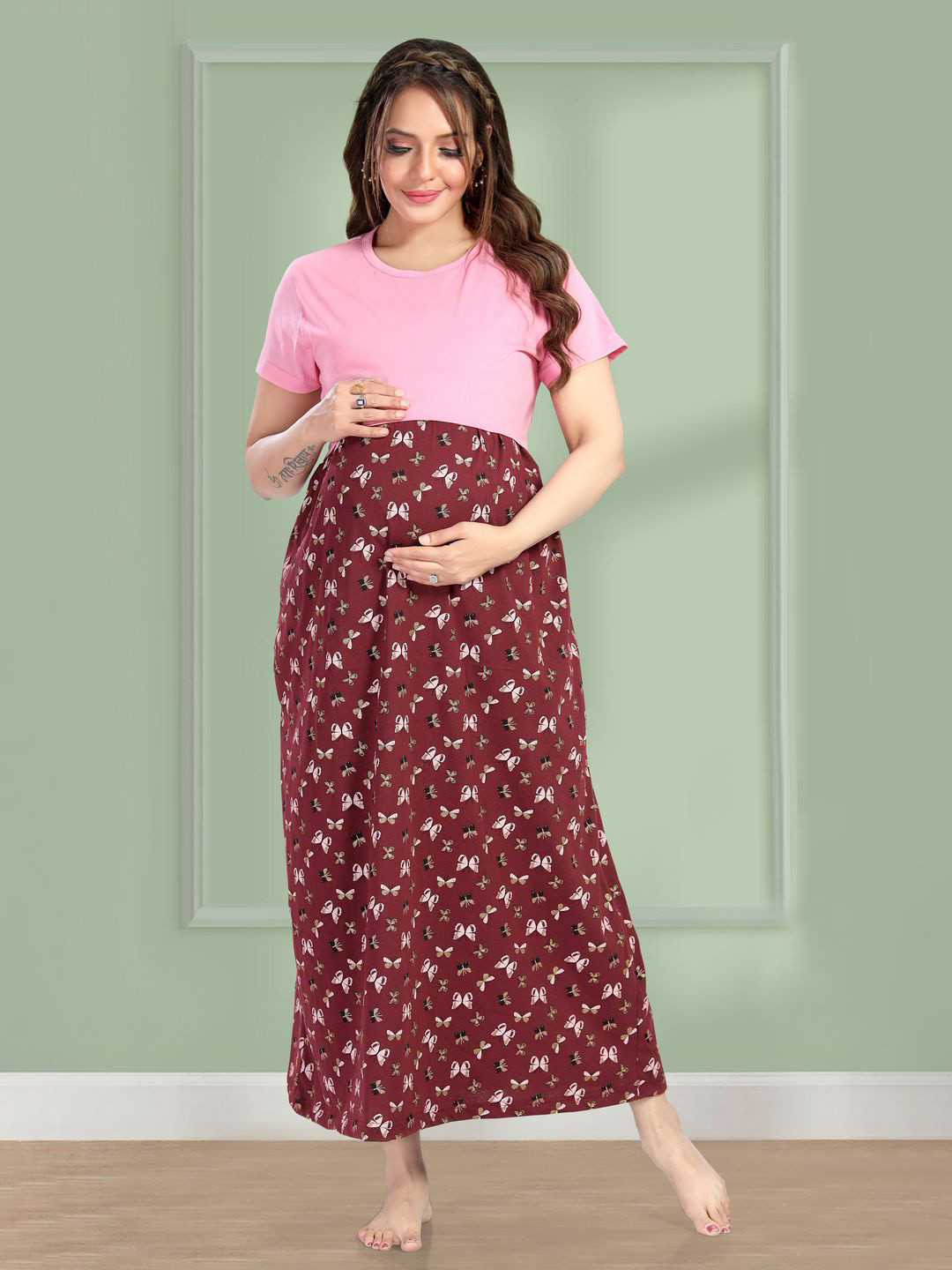 MomsBae Maternity Nightdress