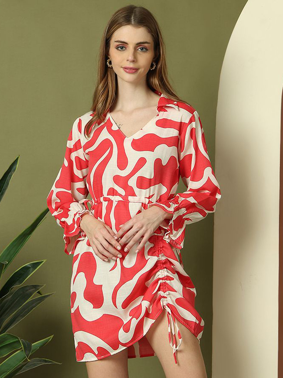 TAG 7 Women Print A-Line Dress
