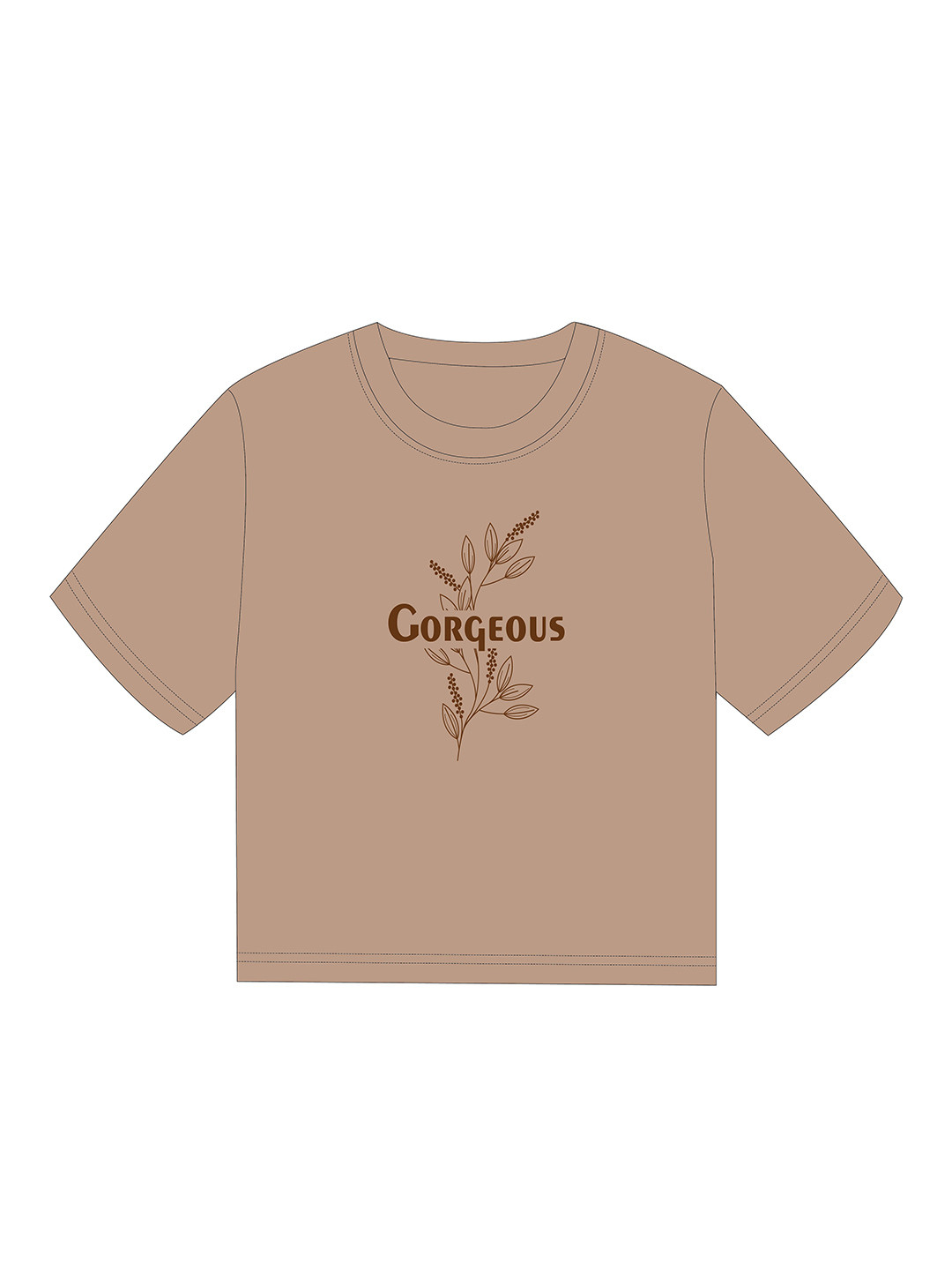 Noshleaf Floral Print Cotton Crop Top