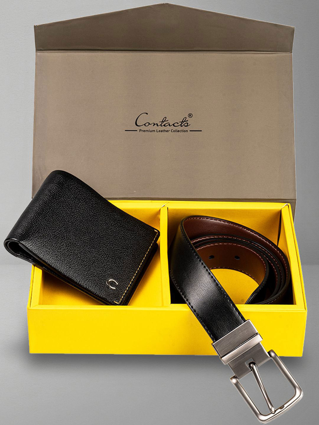 CONTACTS Men Accessory Gift Set of Wallet and Belt