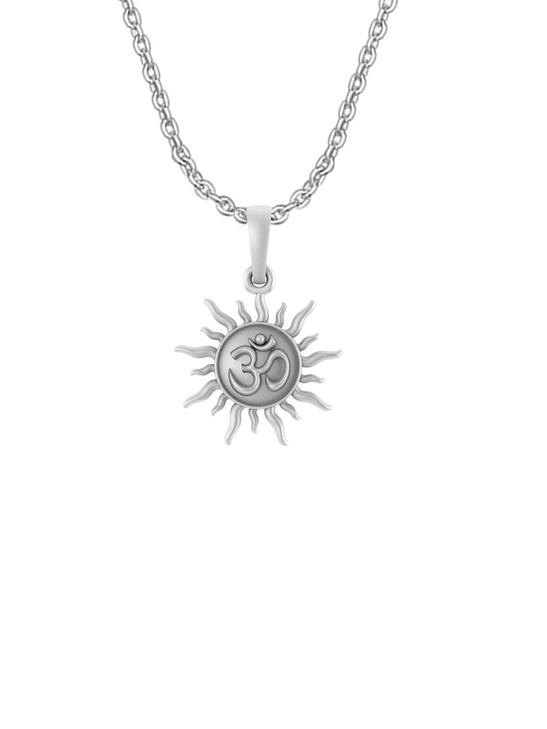 Metronaut 925 Sterling Silver Spiritual Sun Pendants With Chains