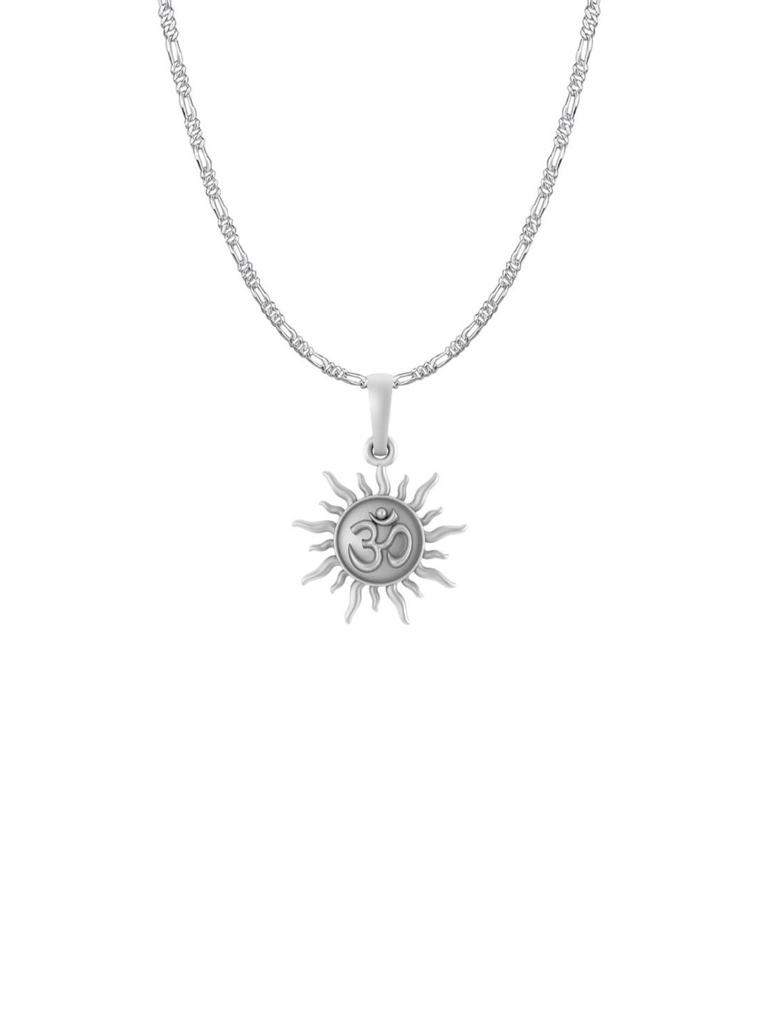 Metronaut 925 Sterling Silver Spiritual Sun Pendants With Chains