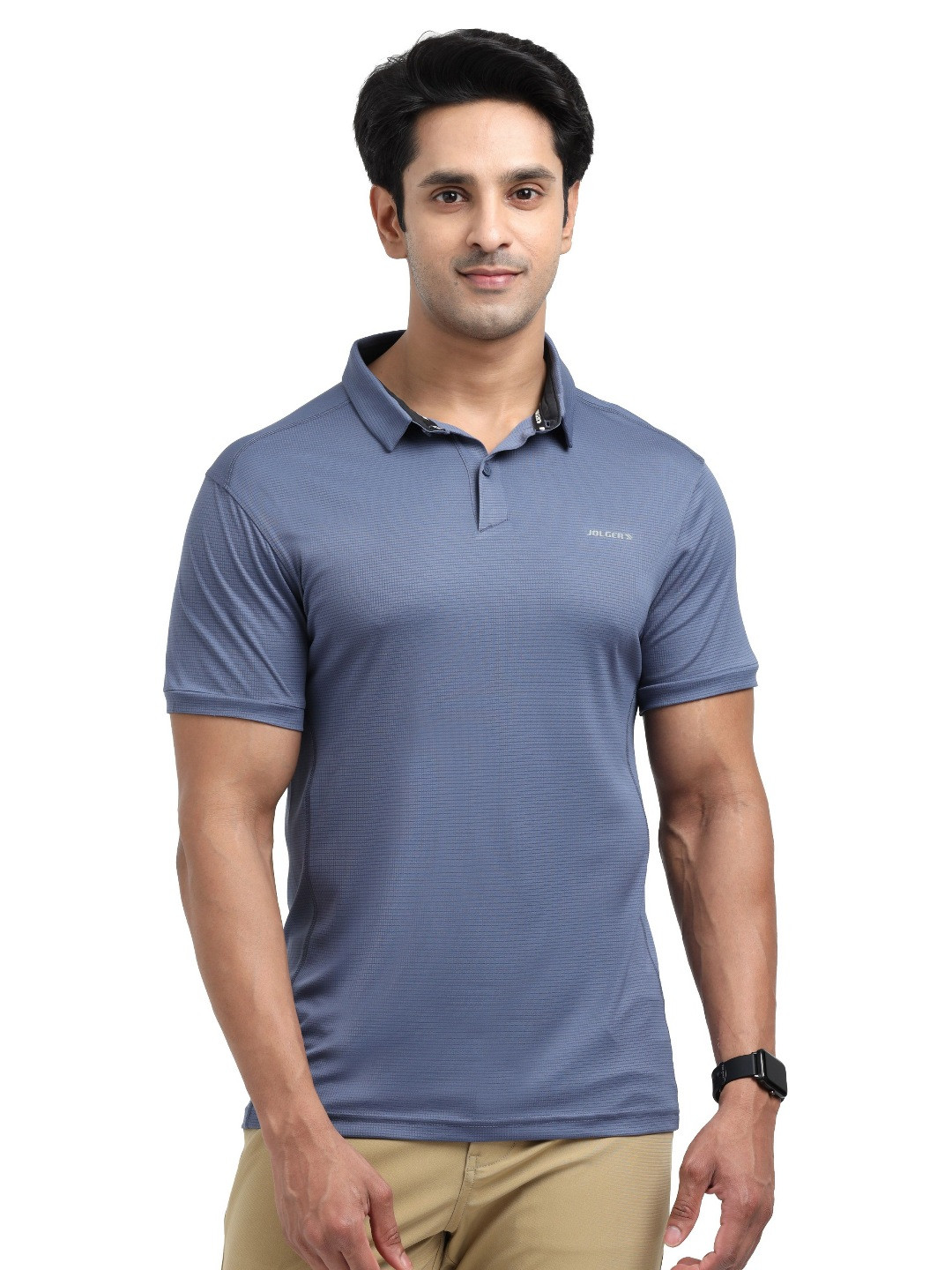 JOLGER Men Ultra-Light Dry Rush Fitness Tech Polo T-Shirt