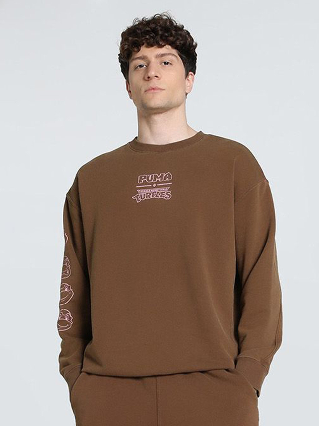 Puma x Teenage Mutant Ninja Turtles Relaxed Fit Graphic Crew-Neck Sweatshirt