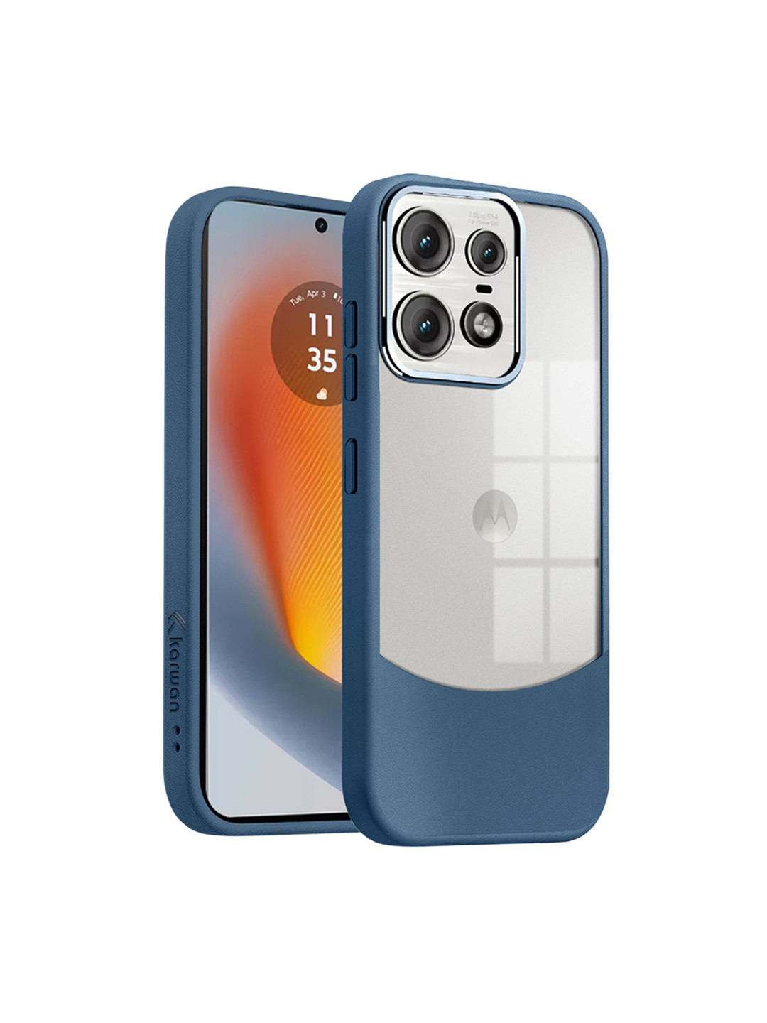 Karwan Unisex Ultra-Hybrid Shockproof Back Cover Case for Moto Edge 50 Pro