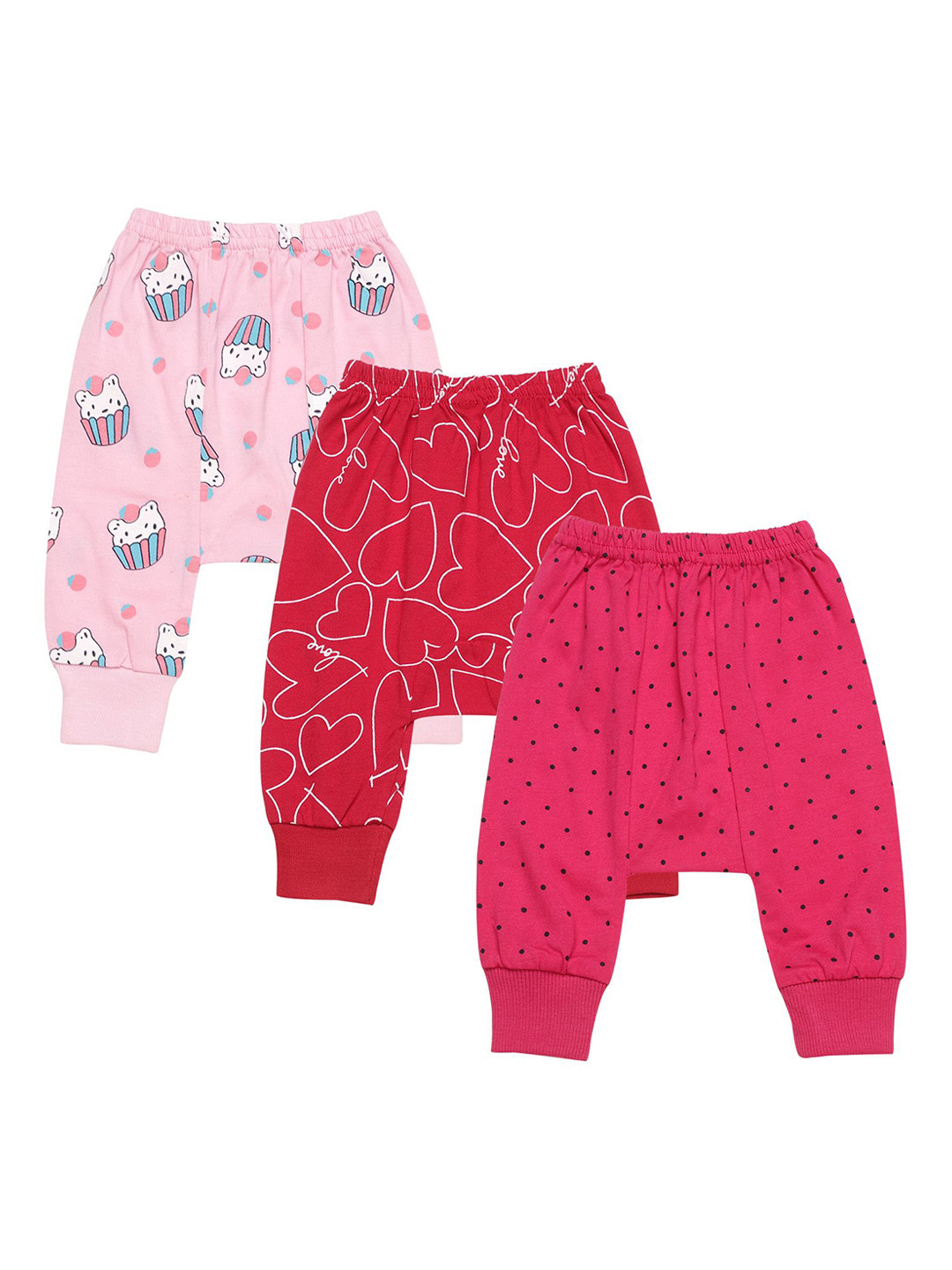 CLAP Pack Of 3 Infants Baby Diaper Pants Printed
