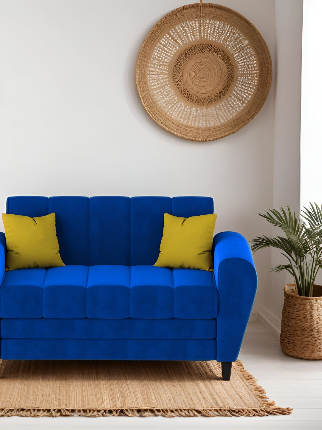 Torque Bali Blue 2 Seater Sofa Set