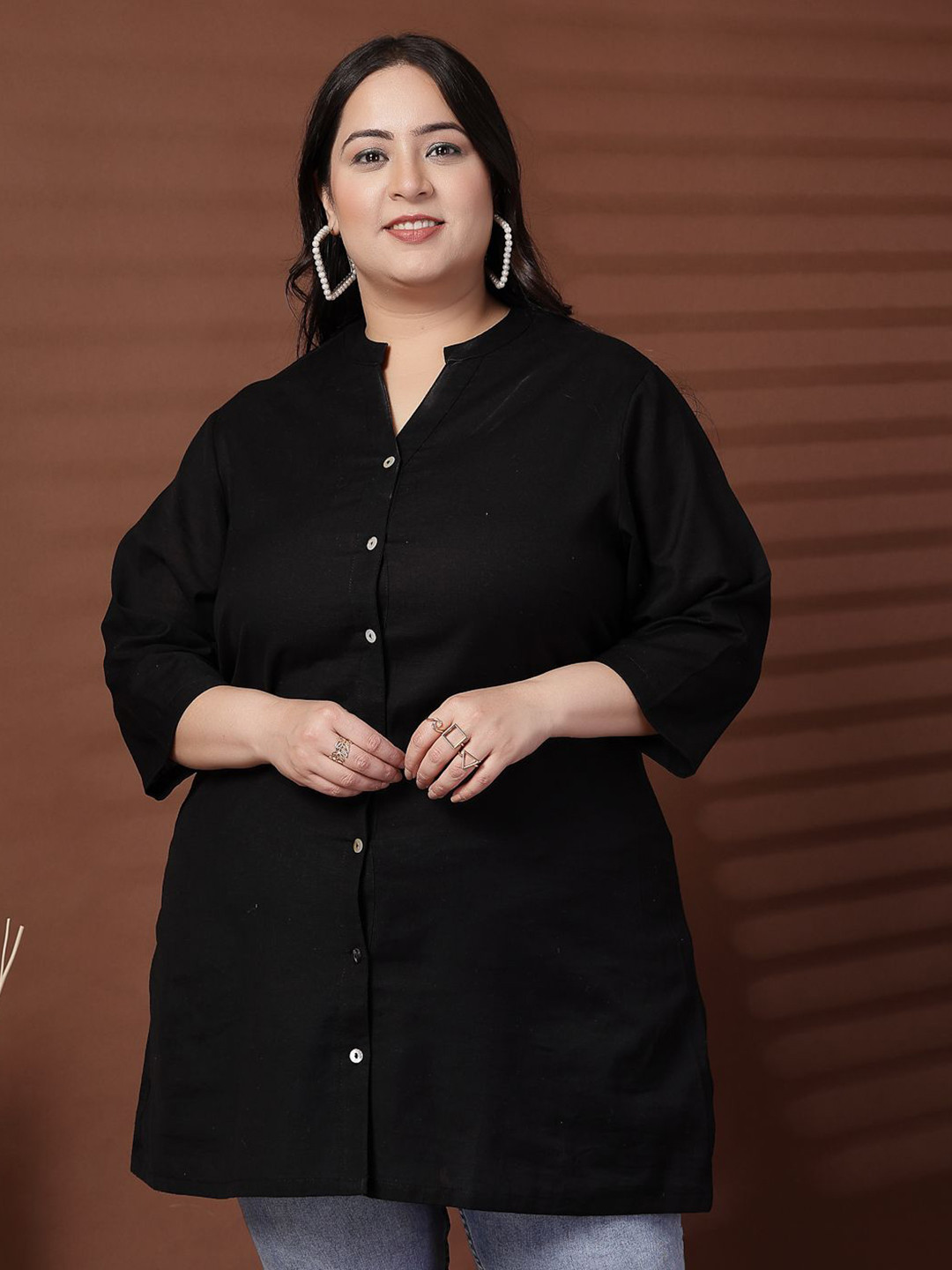 plusS Women Linen Tunic