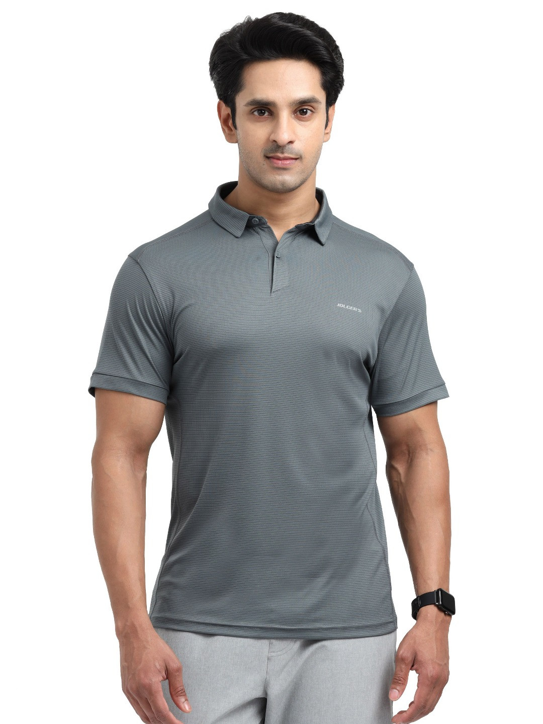 JOLGER Men Ultra-Light Dry Rush Fitness Tech Polo T-Shirt