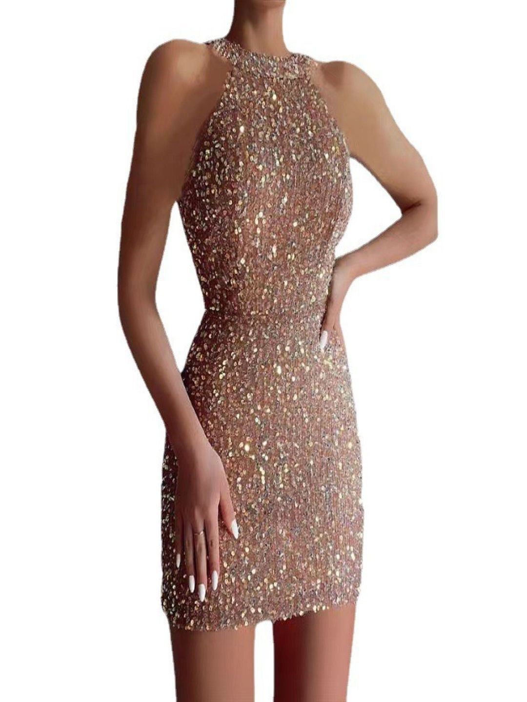 bebe Women Embellished Bodycon Mini Dress