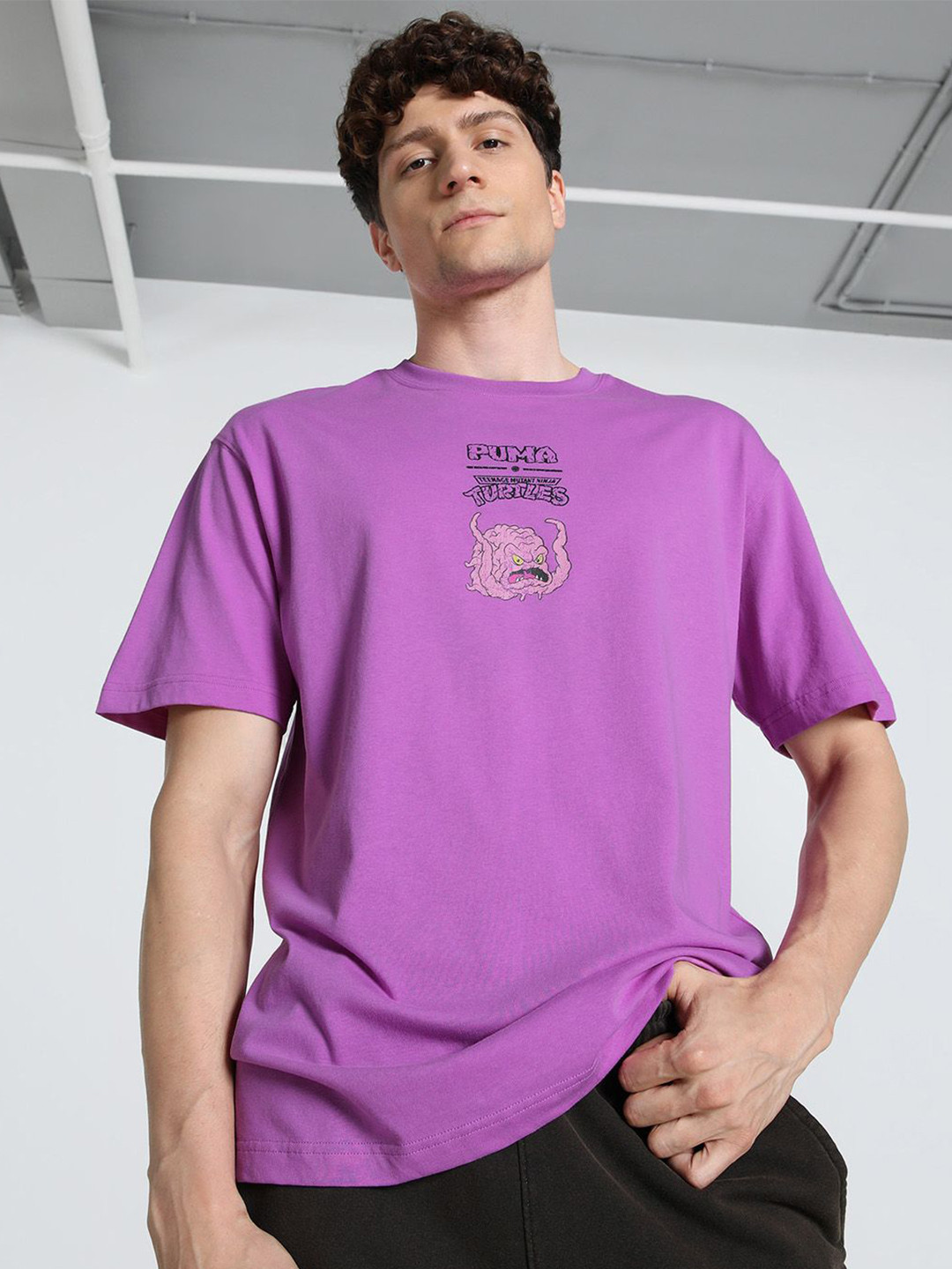 Puma x Teenage Men Graphic Printed Cotton Relaxed-Fit T-Shirt