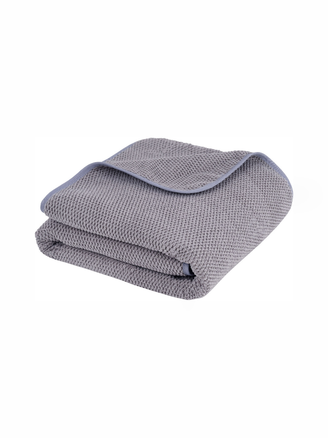 Fezora Grey Microfiber 400 GSM Simply Modern Bath Towel