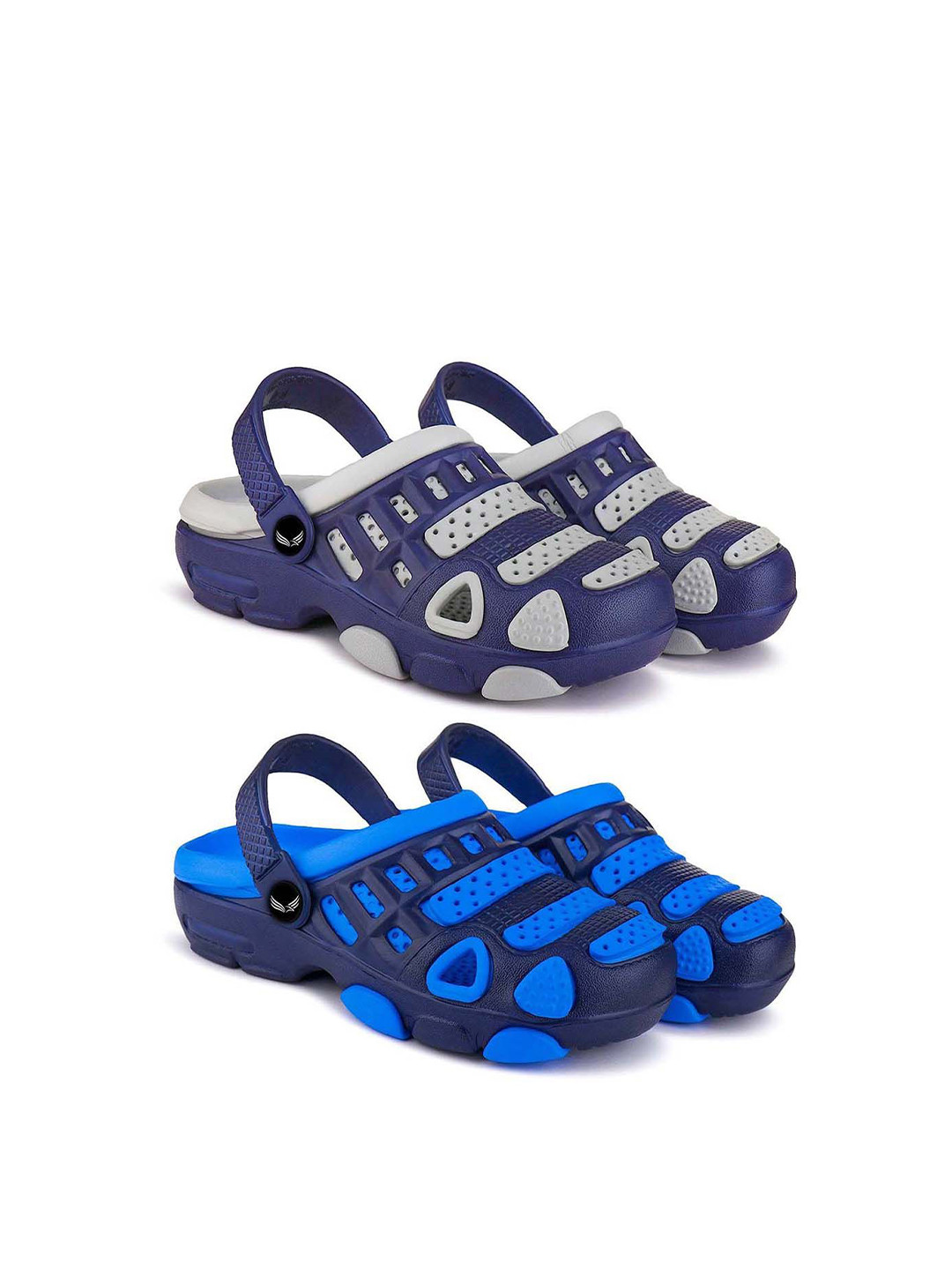 BERSACHE Girls  Pack Of 2 Ultra Soft Technology Self Design Clogs