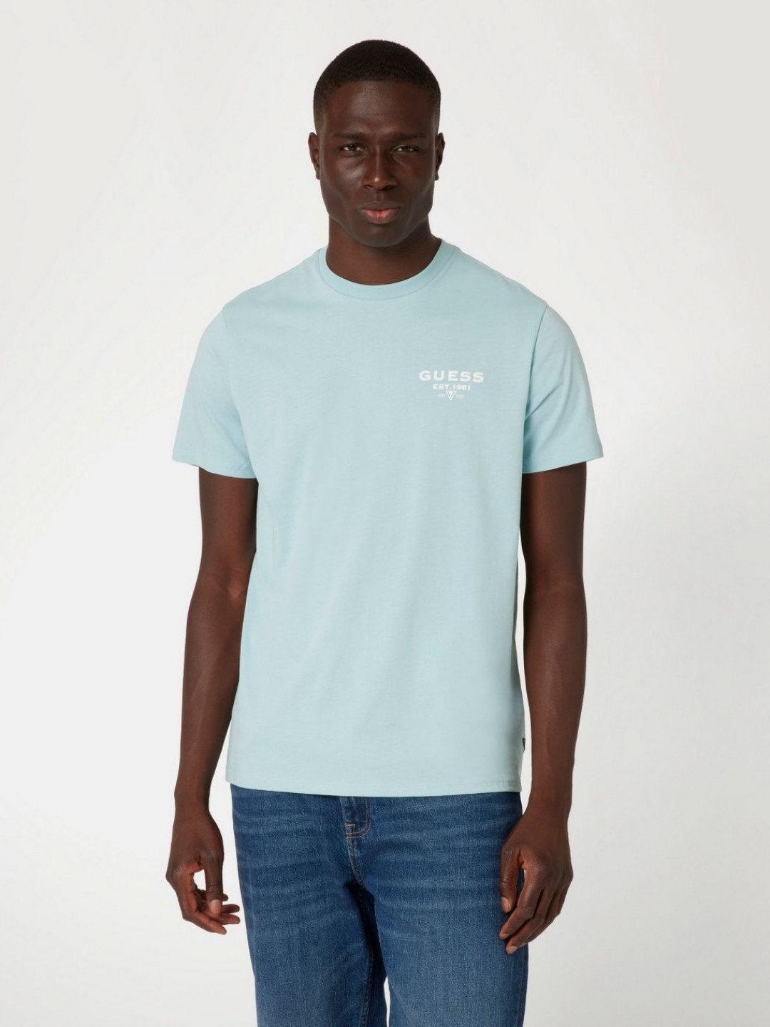 GUESS Men Pure Cotton Pockets T-shirt