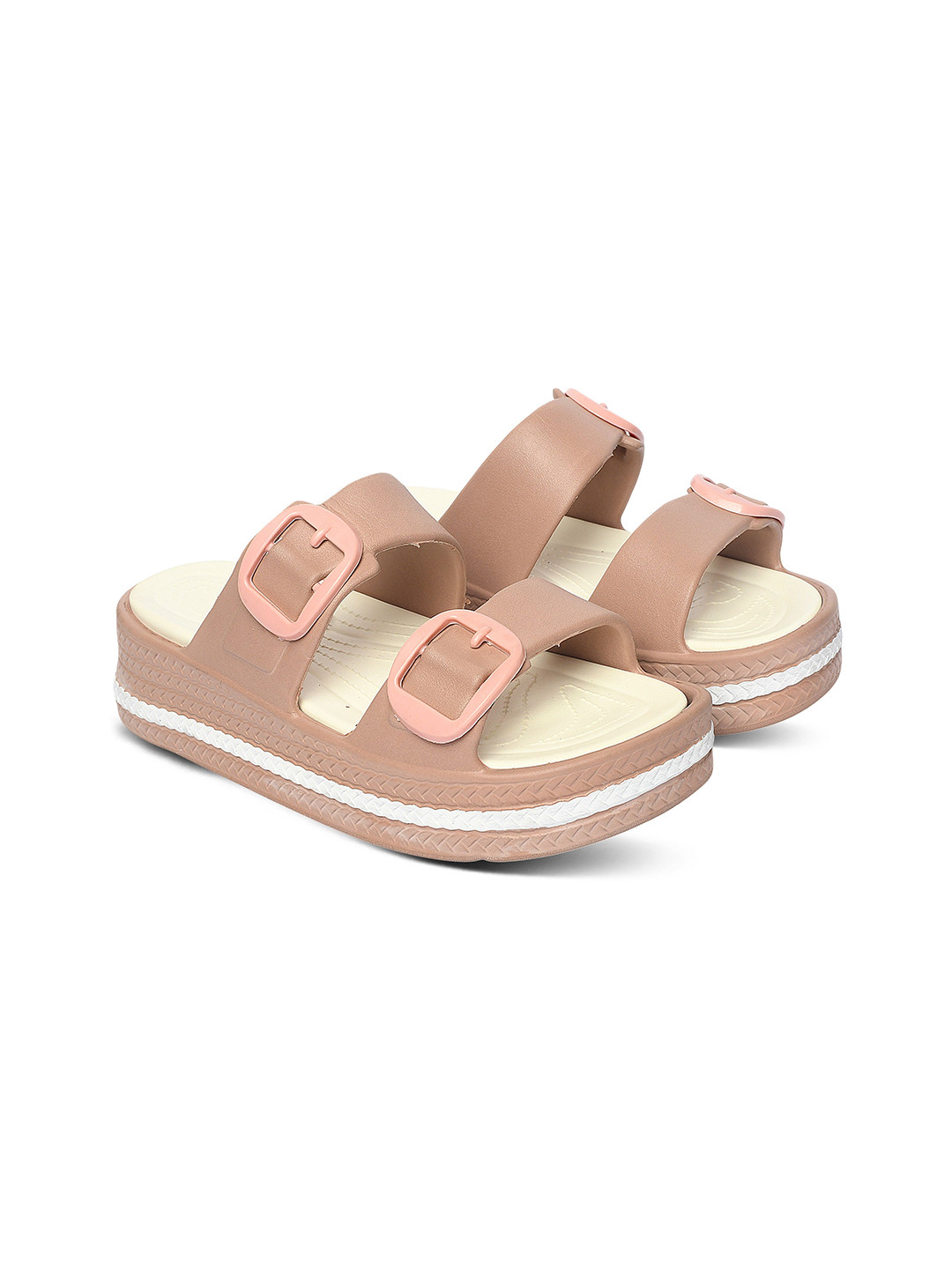 FEEL TIME Women Sliders Flip Flops