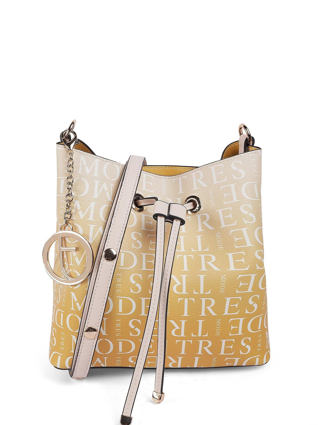 Tresmode Women Trip Beige Handbag