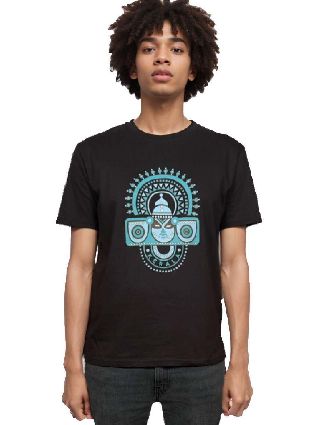 MAATIR DESIGNS Unisex Printed Raw Edge T-shirt