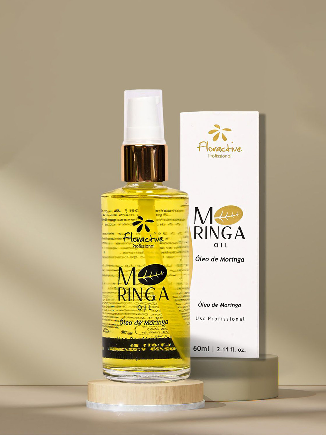 FLORACTIVE PROFISSIONAL  Moringa Anti-Oxidant Hair Oil With Fatty Acids - 60 ml