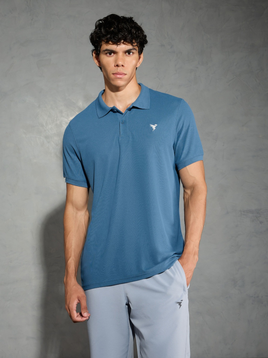 Technosport Men MATPIQ Polo Collar Antimicrobial Slim Fit Sports T-shirt