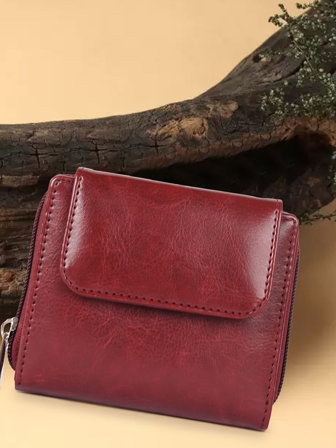 WILDAUK Women Textured PU Envelope Wallets