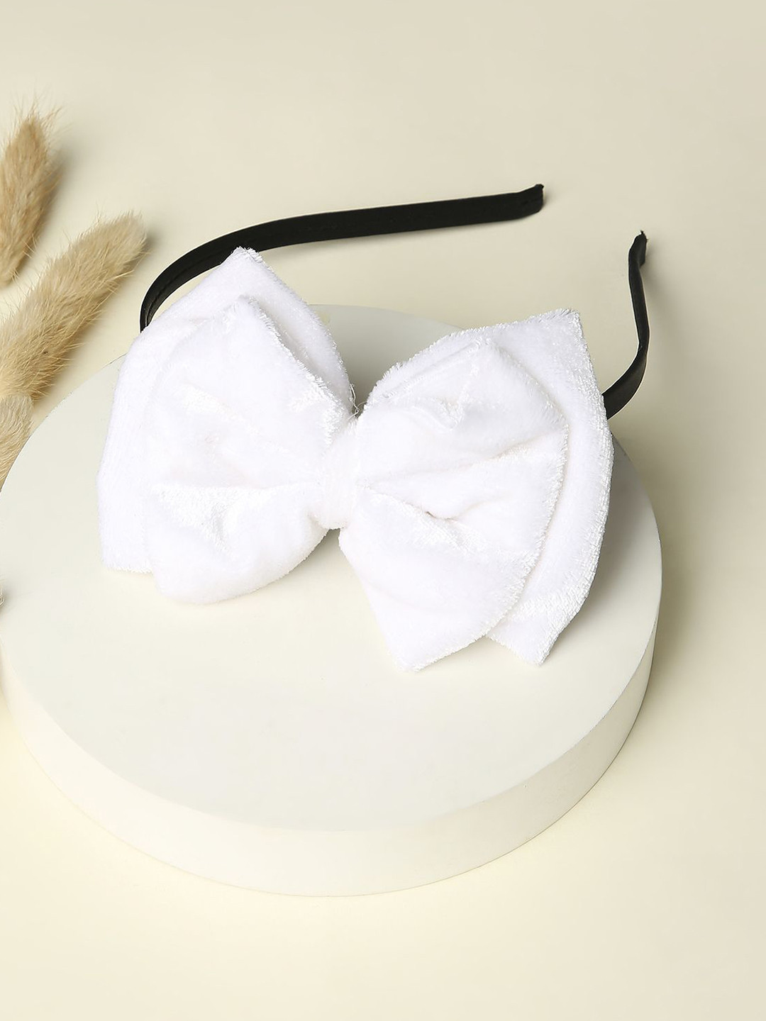 Arendelle Girls Velvet Double Layered Big Bow Hairband