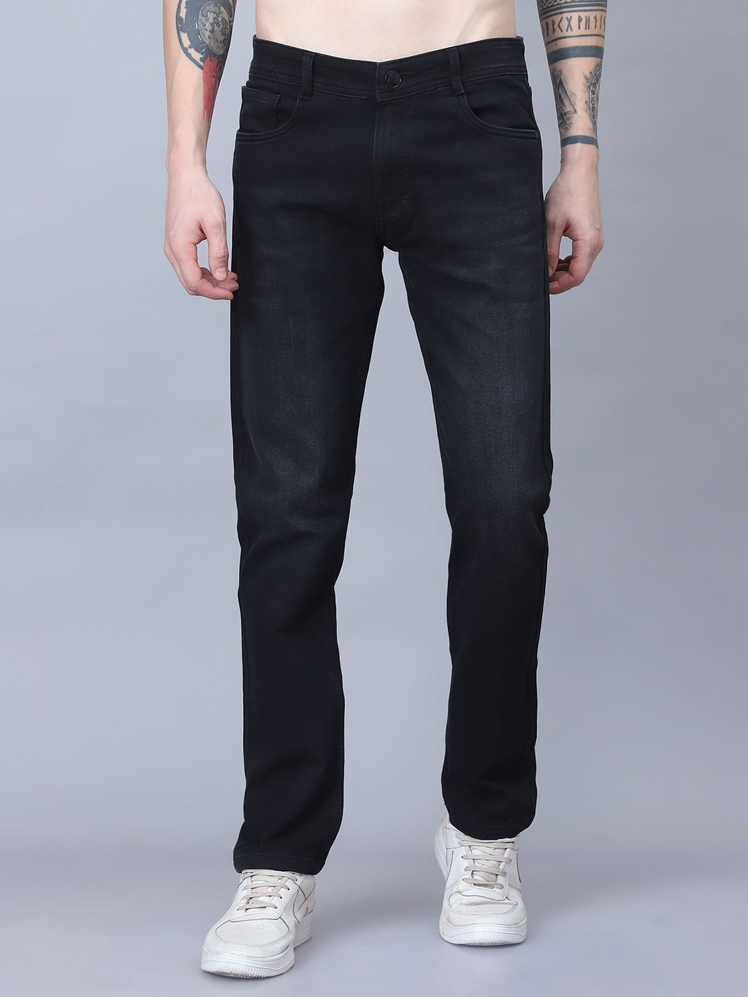 BUNCH OF BAD Men Regular Fit Stretchable Jeans
