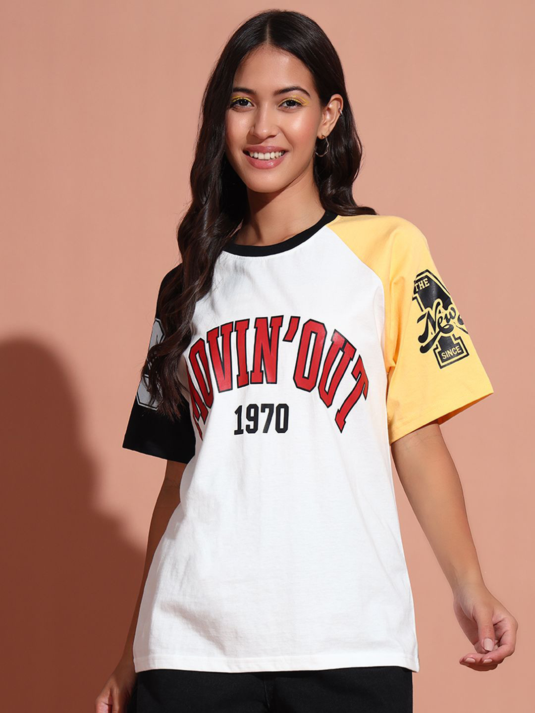 The Dry State Women Typography Printed T-shirt
