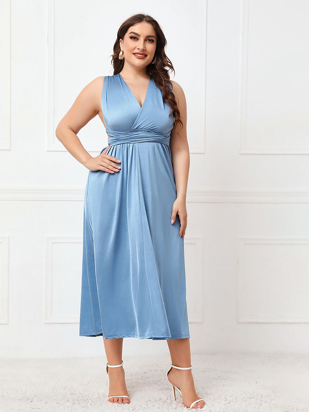 JC Mode Women Plus Size Fit and Flare Dress