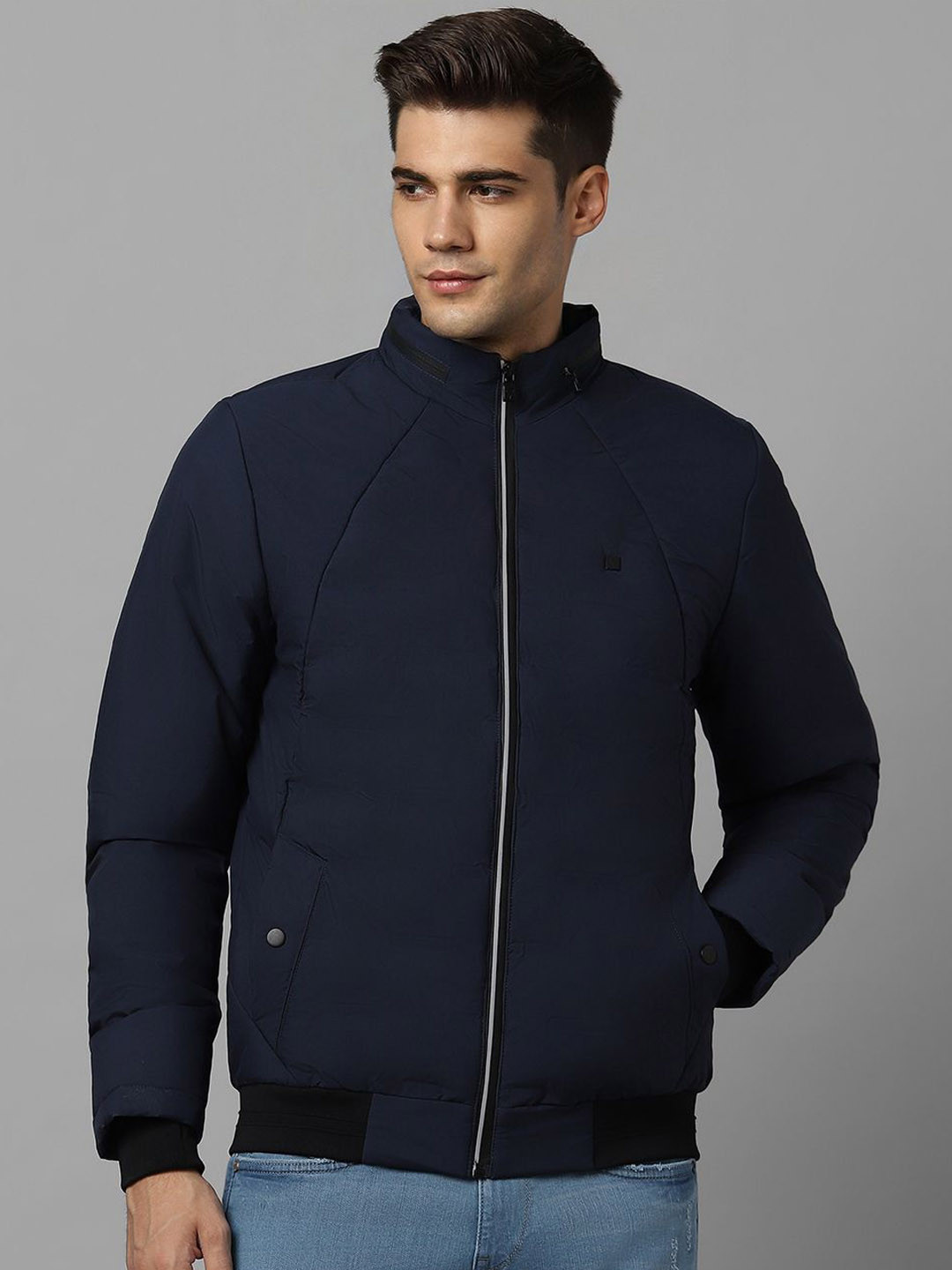 Allen Solly Men Pure Cotton Open Front Full Sleeves Jacket