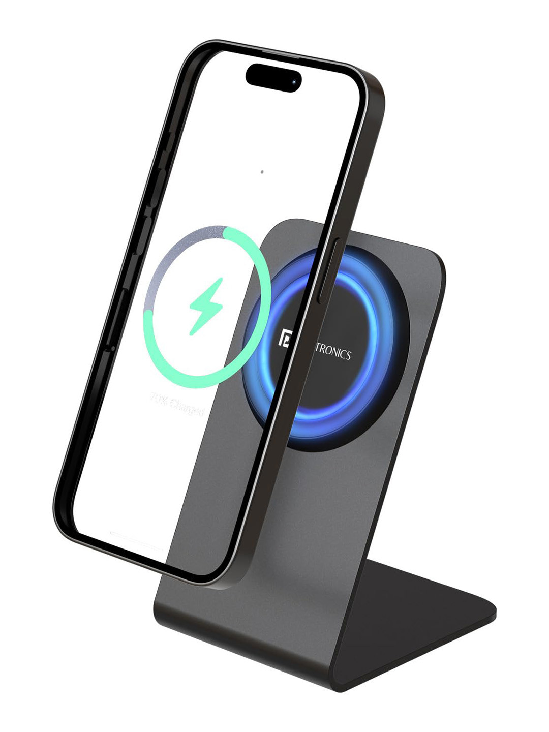 Portronics Flux 2 15W Qi2 Certified Fast Charging Wireless Charger