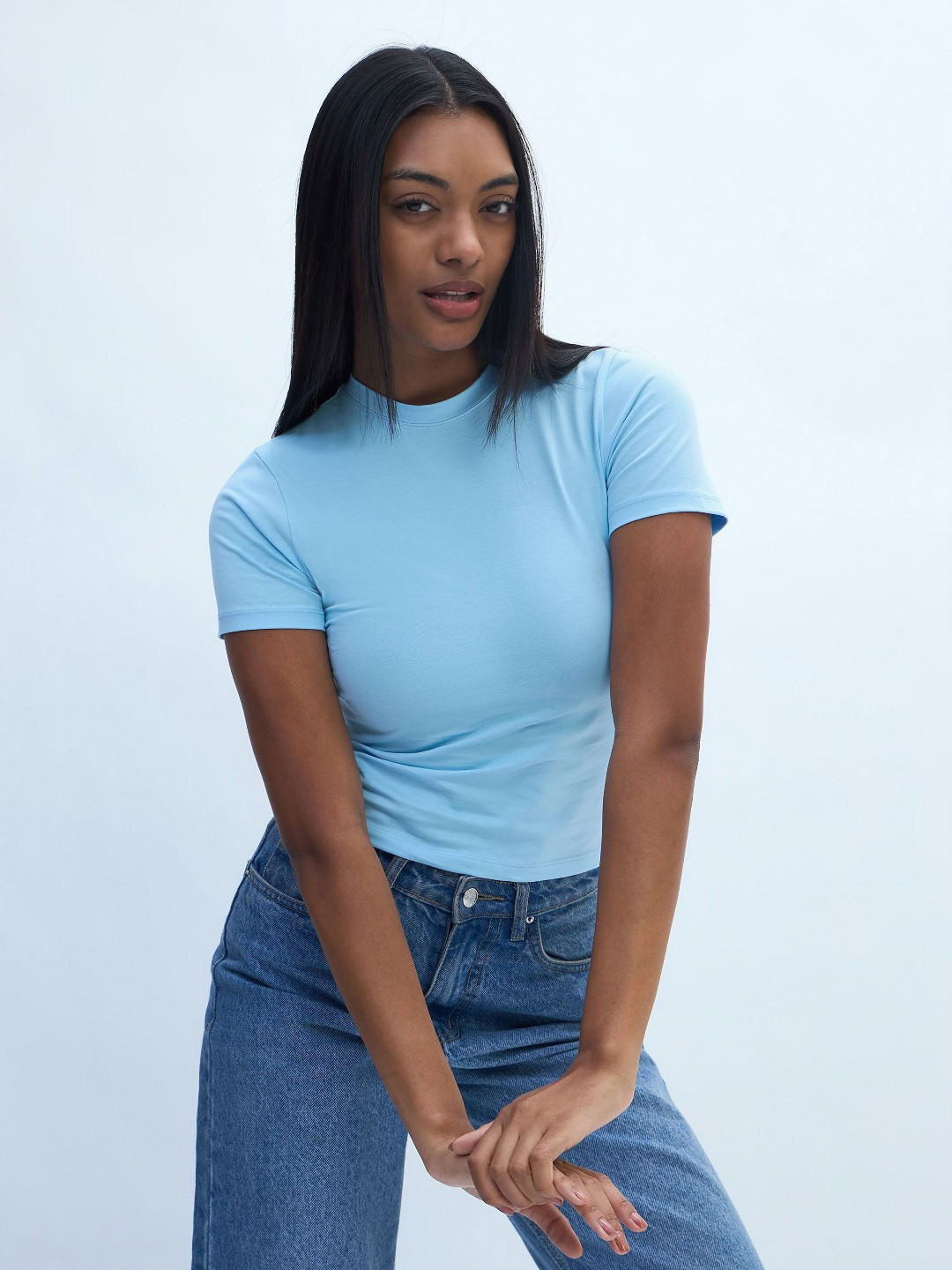 Nun Women Pure Cotton Slim Fit T-shirt