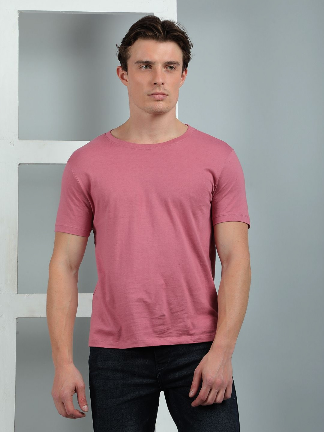 Dollar Men Indigo Raw Edge T-shirt
