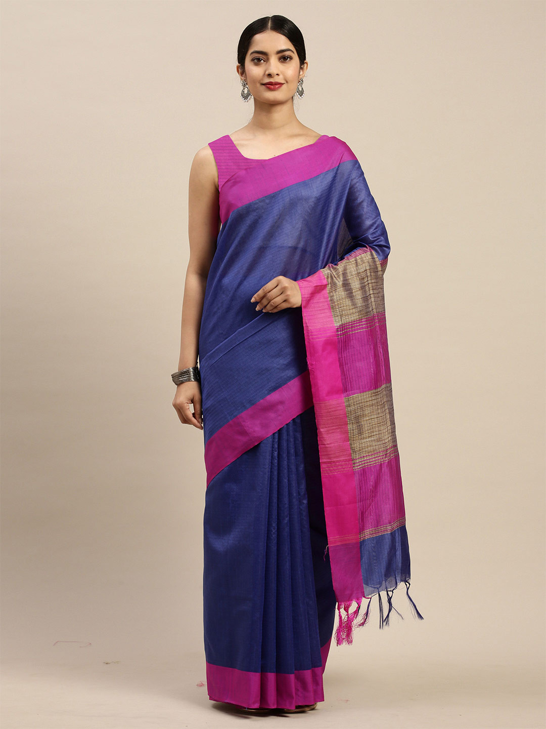 KALINI Striped Ikat Saree