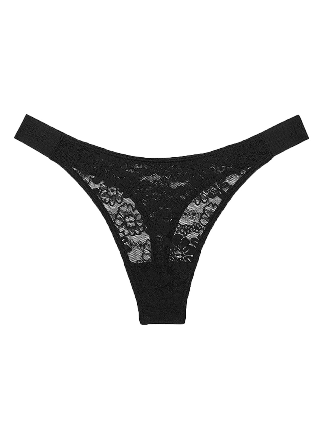 Victoria's Secret PINK Women Low Rise  Logo High-Leg Thong Briefs