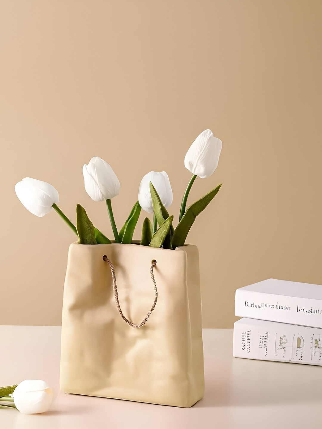 Cortina Yellow Hand Bag Shaped Vase