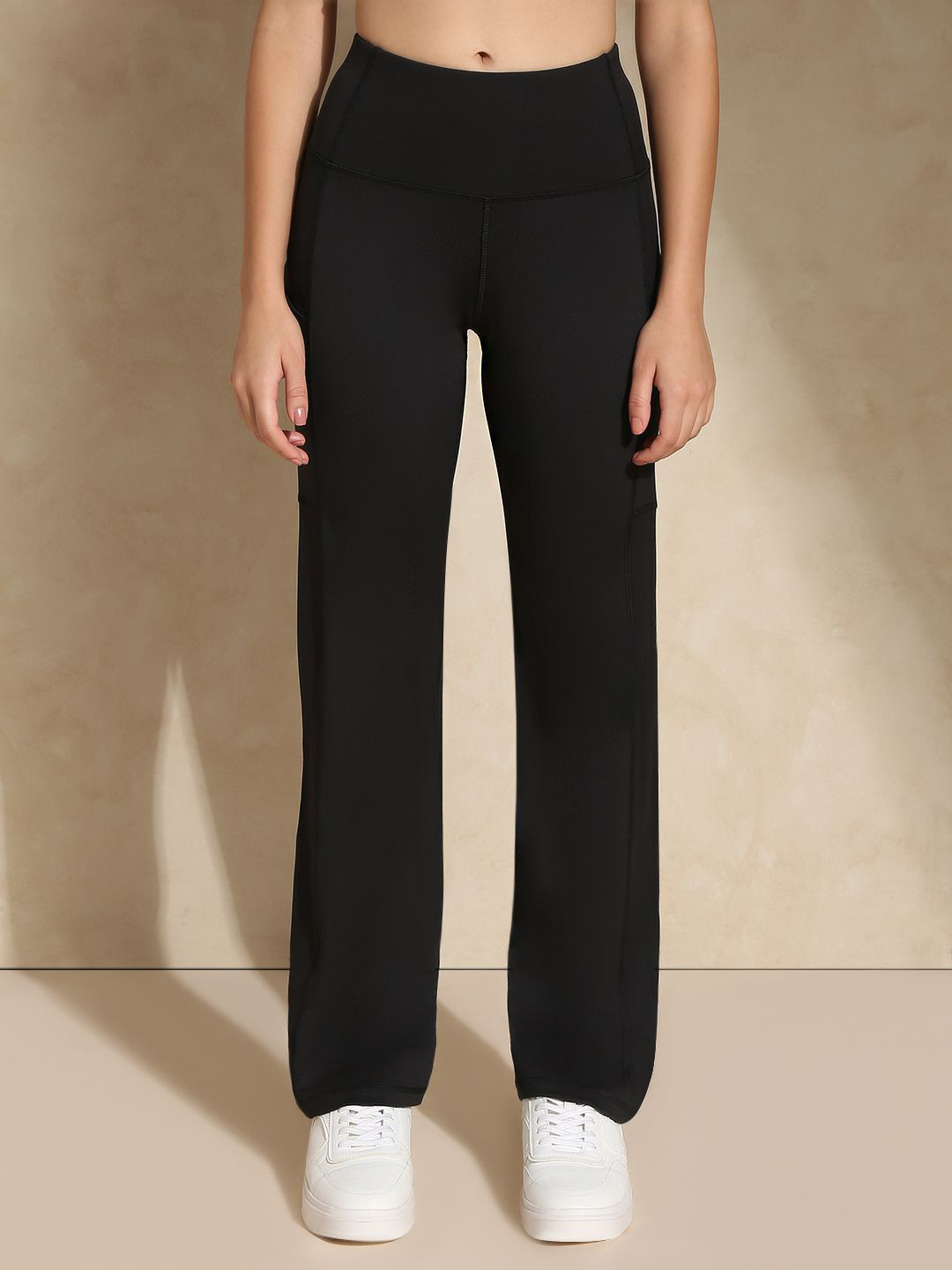 Silvertraq Women Luna Sculpt Black Flare Tights