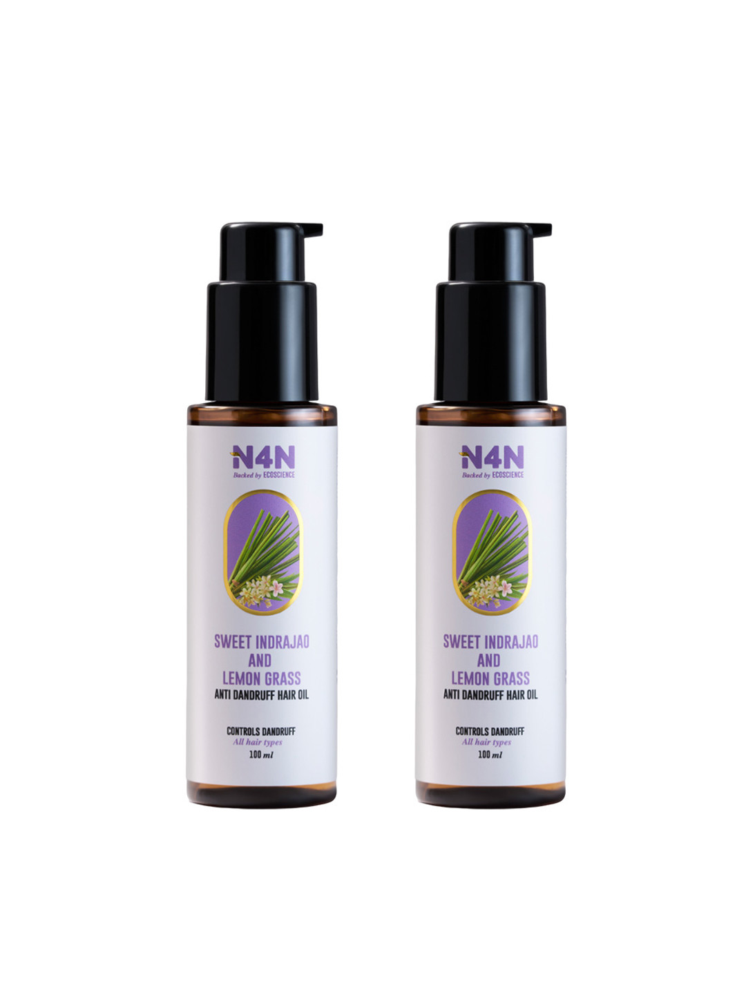 N4N  Set of 2 Scalp Potion Anti Dandruff Hair Oil With Lemograss - 100 ml each