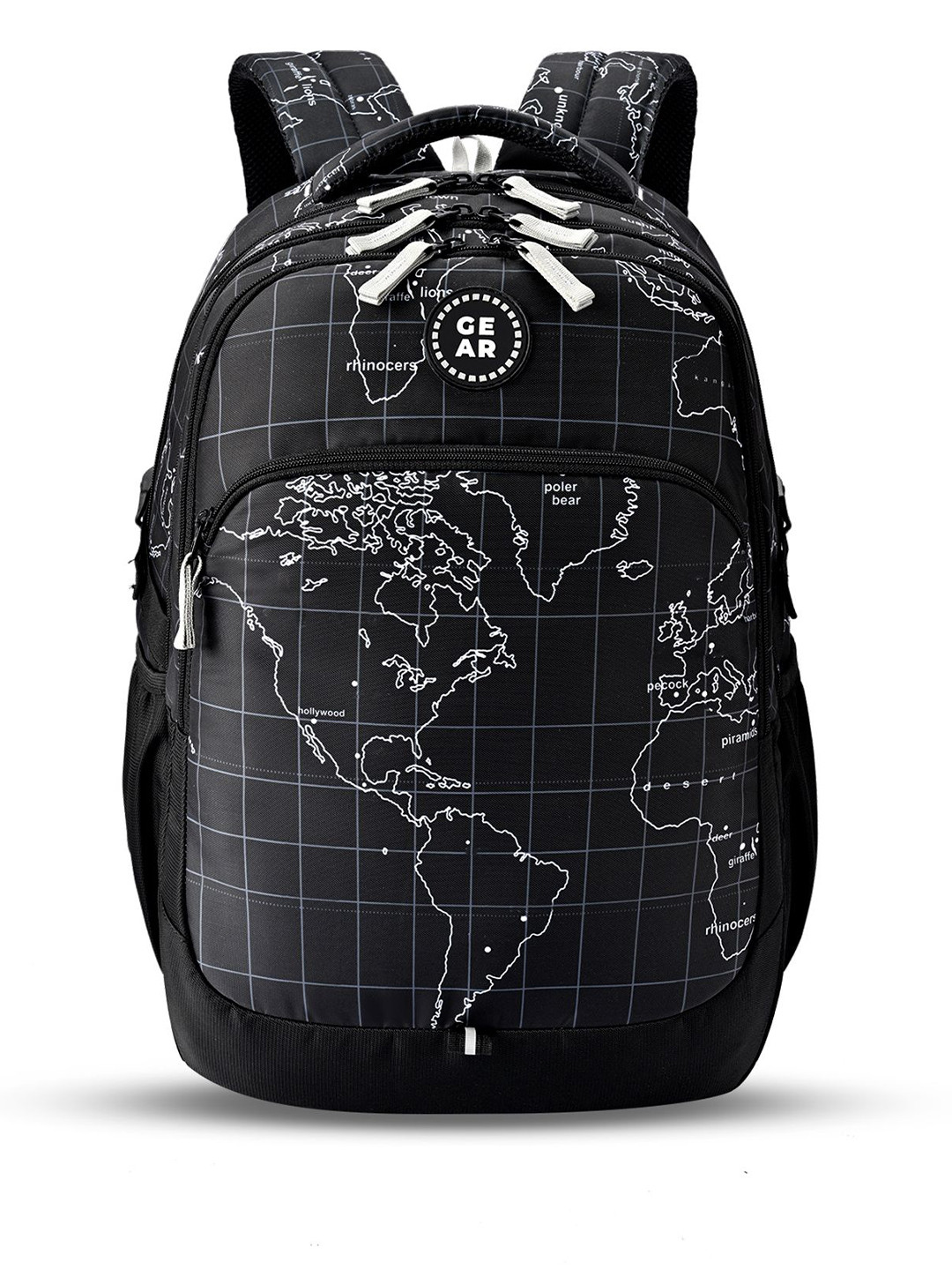 Gear Unisex Globe Printed Backpack