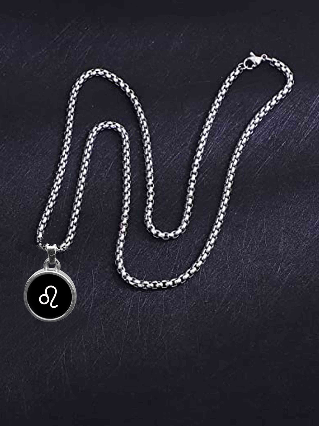 M Men Style Stainless Steel Zodiac Sign Pendant
