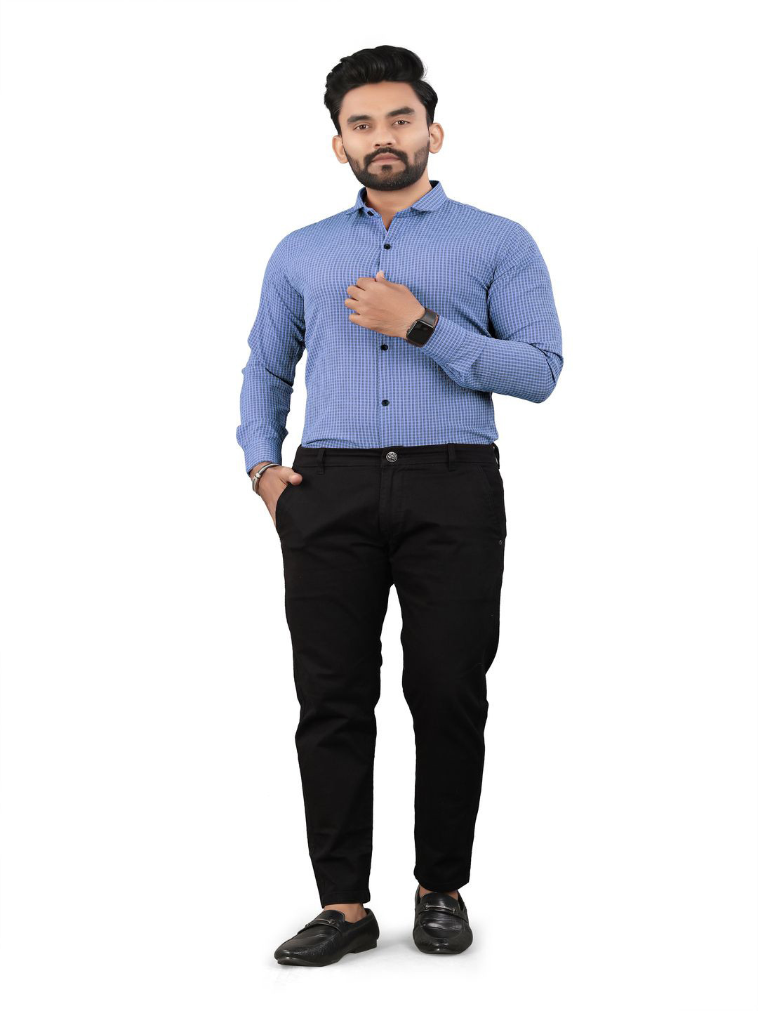 JEEVAAN - THE PERFECT FASHION Men Button-Down Collar Shirt